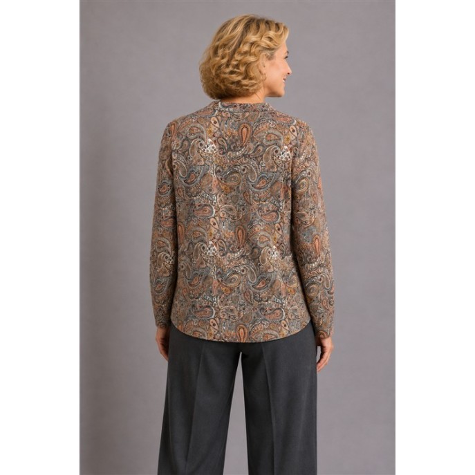 Micha shirt paisley print Latte peache multi Micha shirt paisley print Latte peache multi